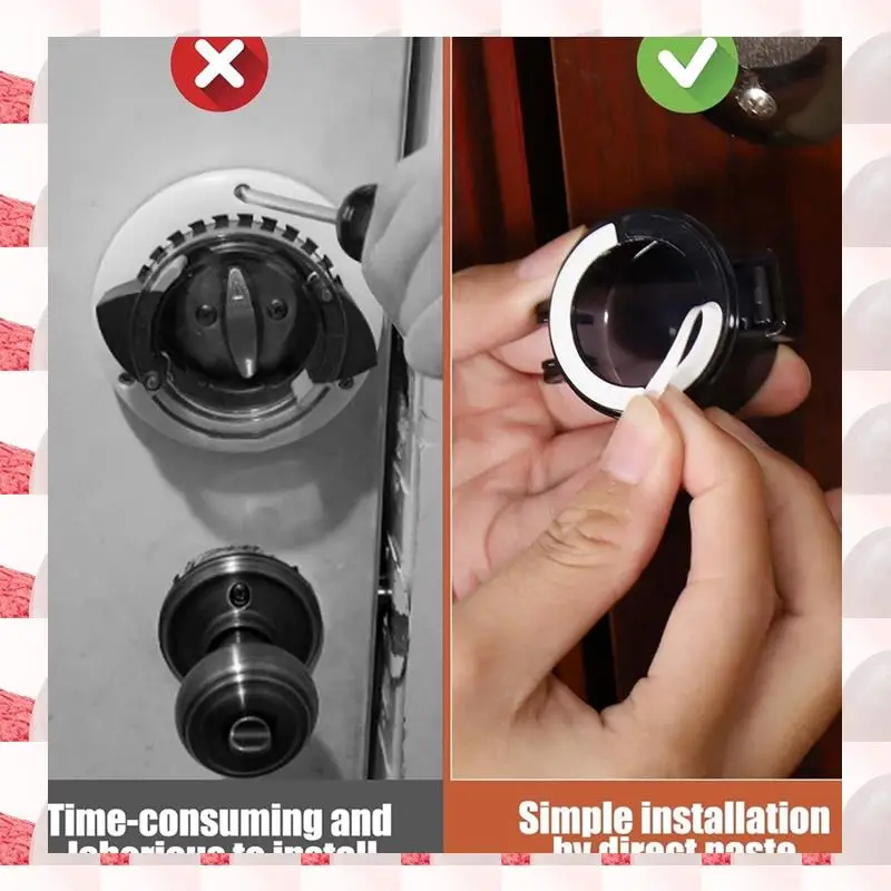 

ABGN 4 Pack Deadbolt Child Safety Lock, Child Proof Deadbolt Cover, Door Safety Deadbolt Lock For Kids Durable Easy To Use