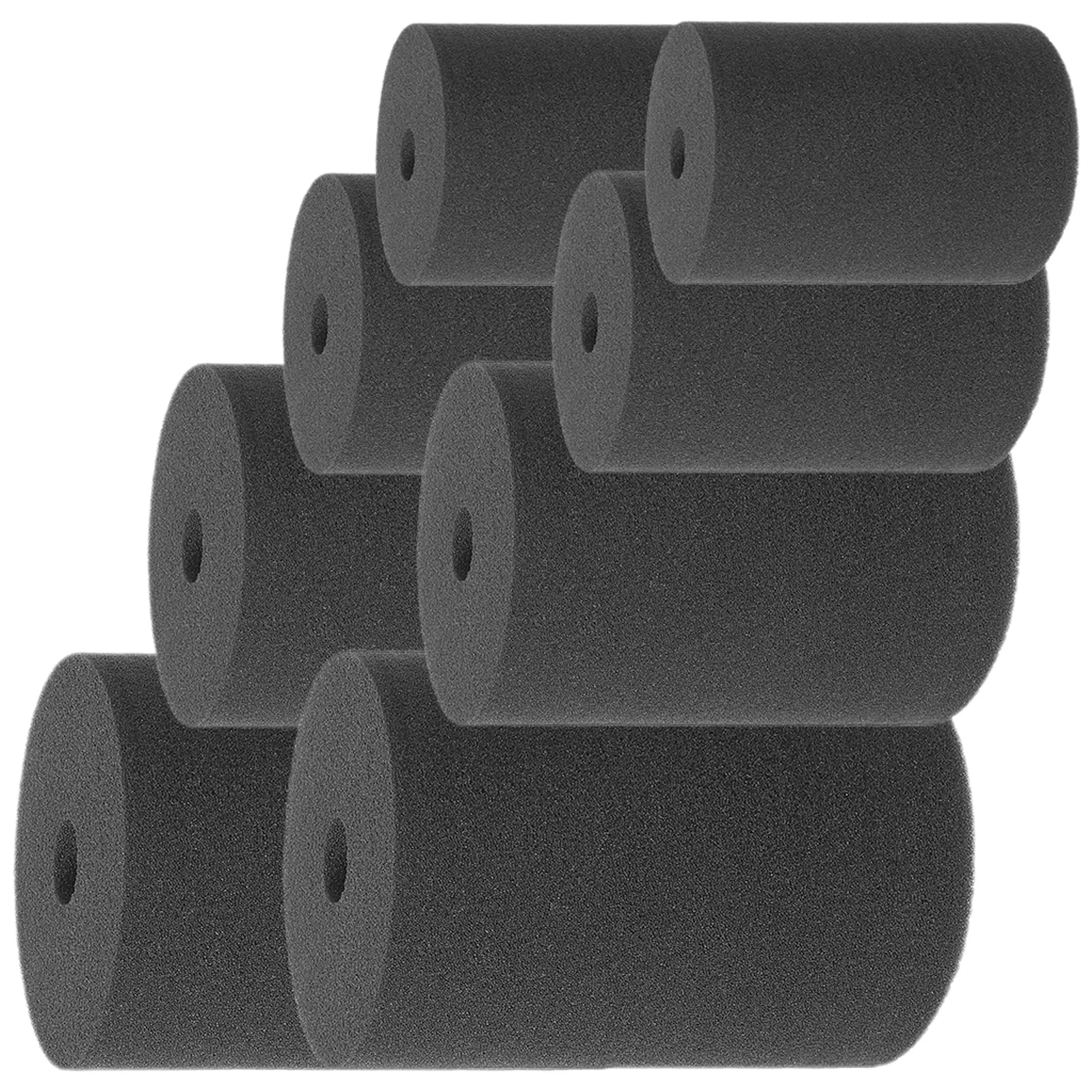 ฟองน้ำหมุนสำหรับทำแก้ว 8 ชิ้น ฟองน้ำทรงกระบอกแบบหมุนได้ ใช้ซ้ำได้ ไม่เสียรูป สำหรับงานฝีมือ จับกระชับ