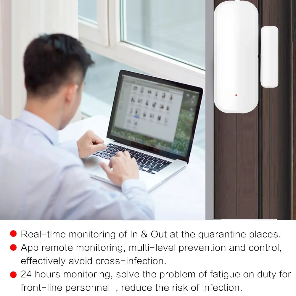 Tuya Smart Door Sensor Zigbee Door Window Open Closed Detector Smart Home Security Alarm System Smart Life APP Control