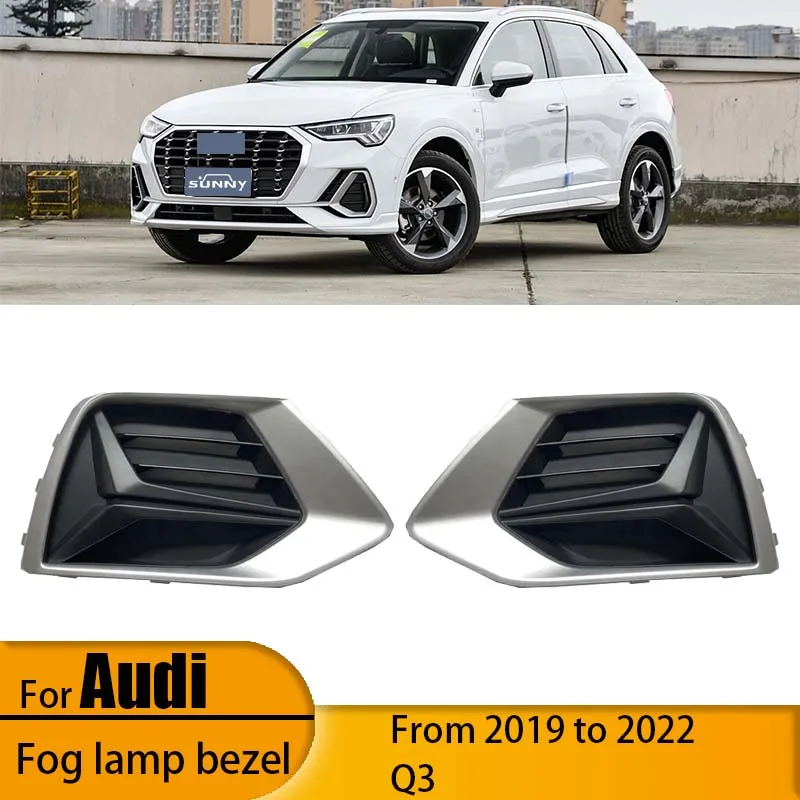 

For 19-22 Audi Q3 Bumper Fog Light Frame Grille Standard Q3 Ventilation