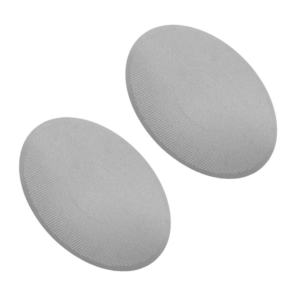 2pcs set 62mm Diameter Disc Coffee Filter Rustproof Tight Mesh Design Metal Coffee Filter Easy to Clean Precise Filtration