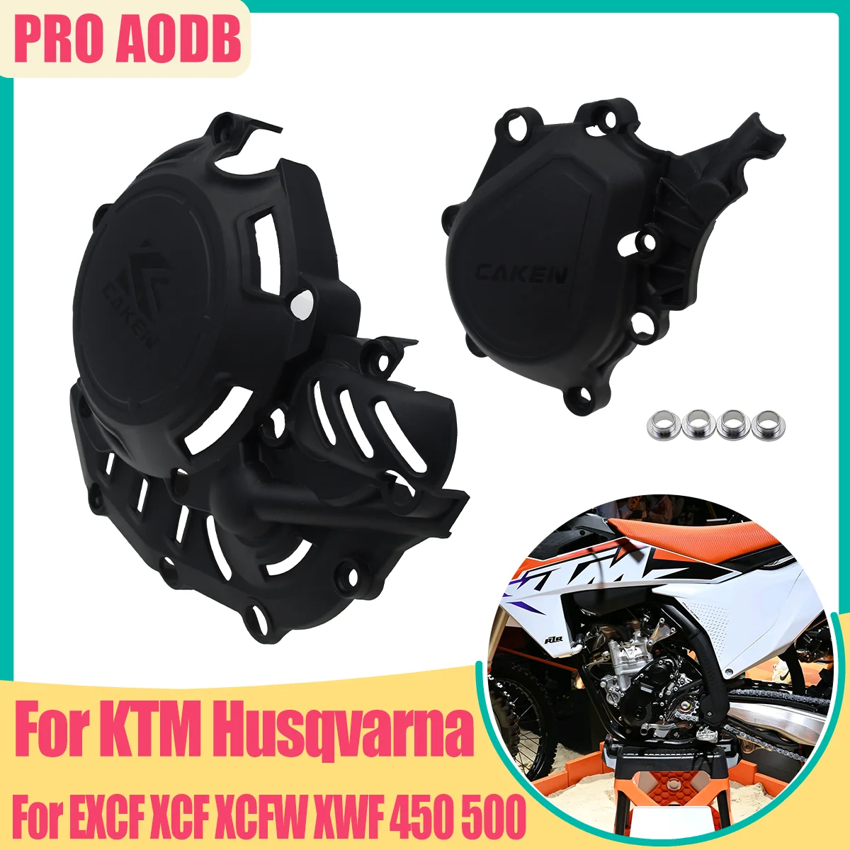 

2024 Motocross For KTM EXC-F 450 EXC-F 500 XC-F 450 XCF-W 450 XW-F 500 High Quality Engine Ignition Clutch Cover Protector Guard