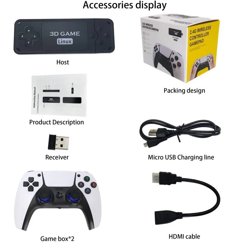 U9PRO TV Game Console HDMI High Definition 2.4G TV Box 905 Wireless Bluetooth Handheld Game Players 2025