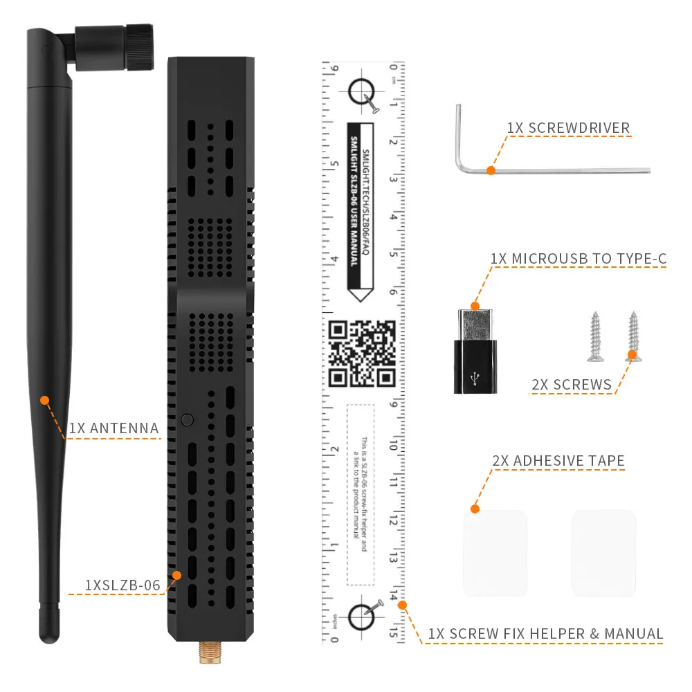 Imagem -05 - Wi-fi Gateway Manager com Wi-fi Zigbee3.0 Smlight Slzb06 m p7 para Ethernet Usb e Adaptador Wifi Funciona com Zha Zigbee2mqtt