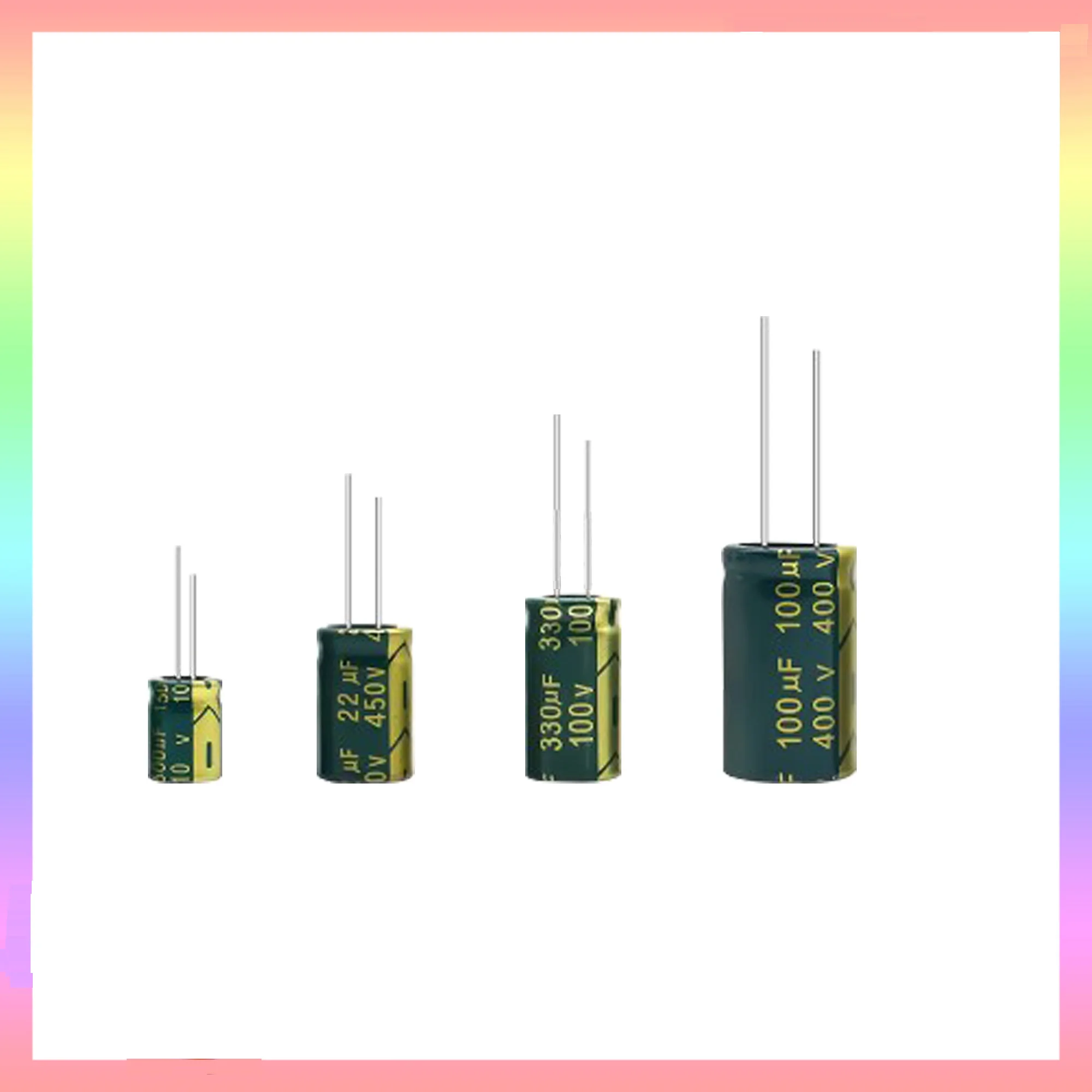 High Frequency Low ESR Aluminum Capacitor 10V 16V 25V 35V 50V 400V 450V 10UF 100UF 220UF 330UF 470UF 680UF 1000UF 2200UF 3300UF