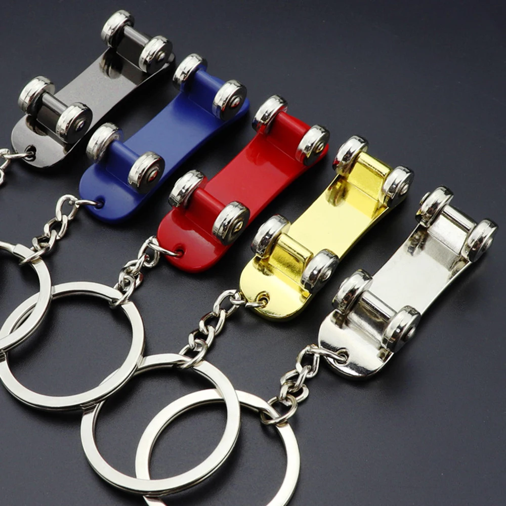 Car Skateboard Removable Metal Keychain New Scooter Advertising Promotional Gifts Keychain Keyring Interior Accessories Pendant