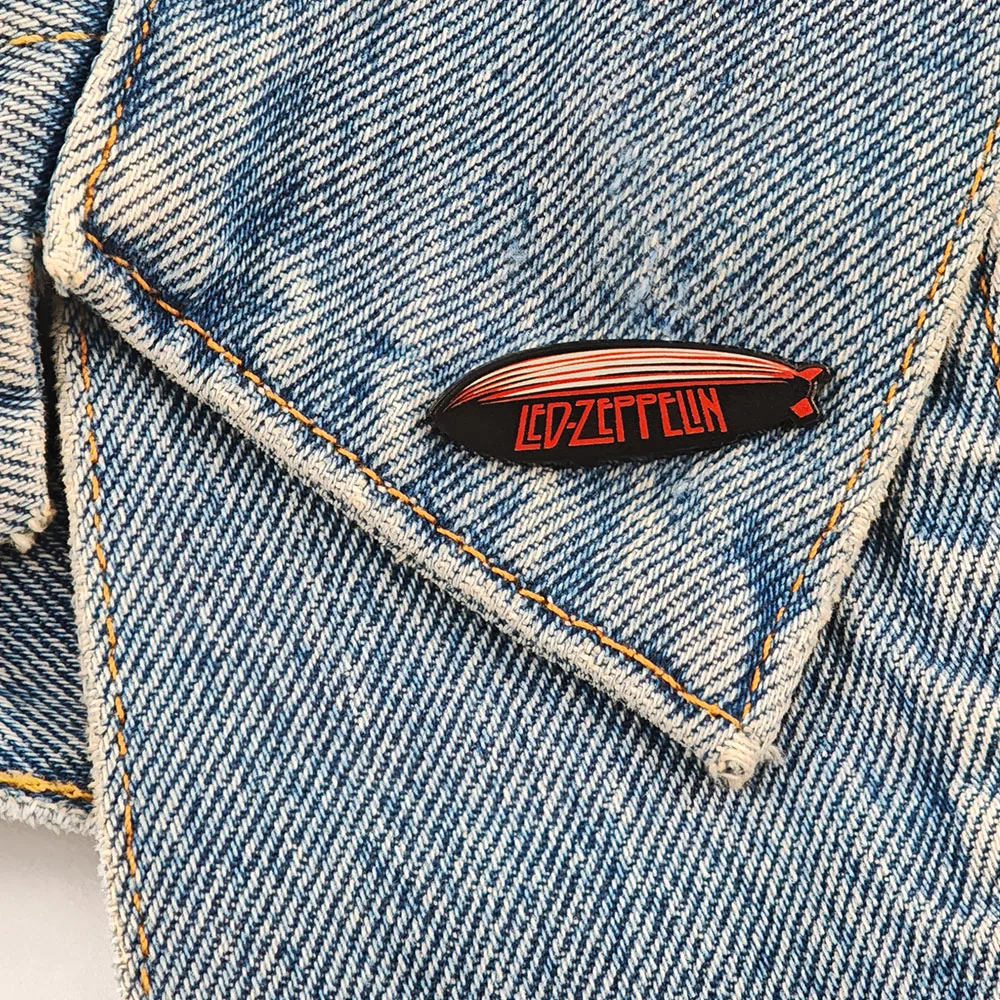 L-Led Z-Zeppelin Brosche Vintage Rockband Anime Cartoon Luftschiff Metall-Abzeichen Retro Emaille-Pin Musik-Fan-Geschenk Schmuck – Detail 6