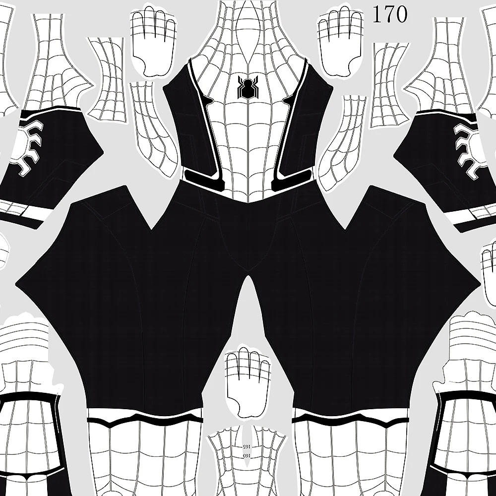 

White Far From Home Spider Cosplay Superhero Bodysuit Spider Adult Catsuit 3D Printed Spandex Zentai Outfit Halloween Costume