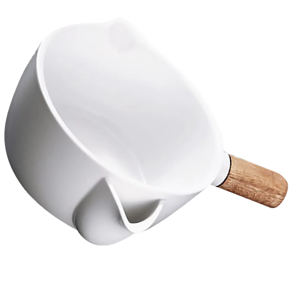 

Oil Soup Bowl Kitchen Ceramics Large Capacity Grease Filter Easy Clean Anti Slip Healthy Oil Soup Separating Bowl Dish Tool