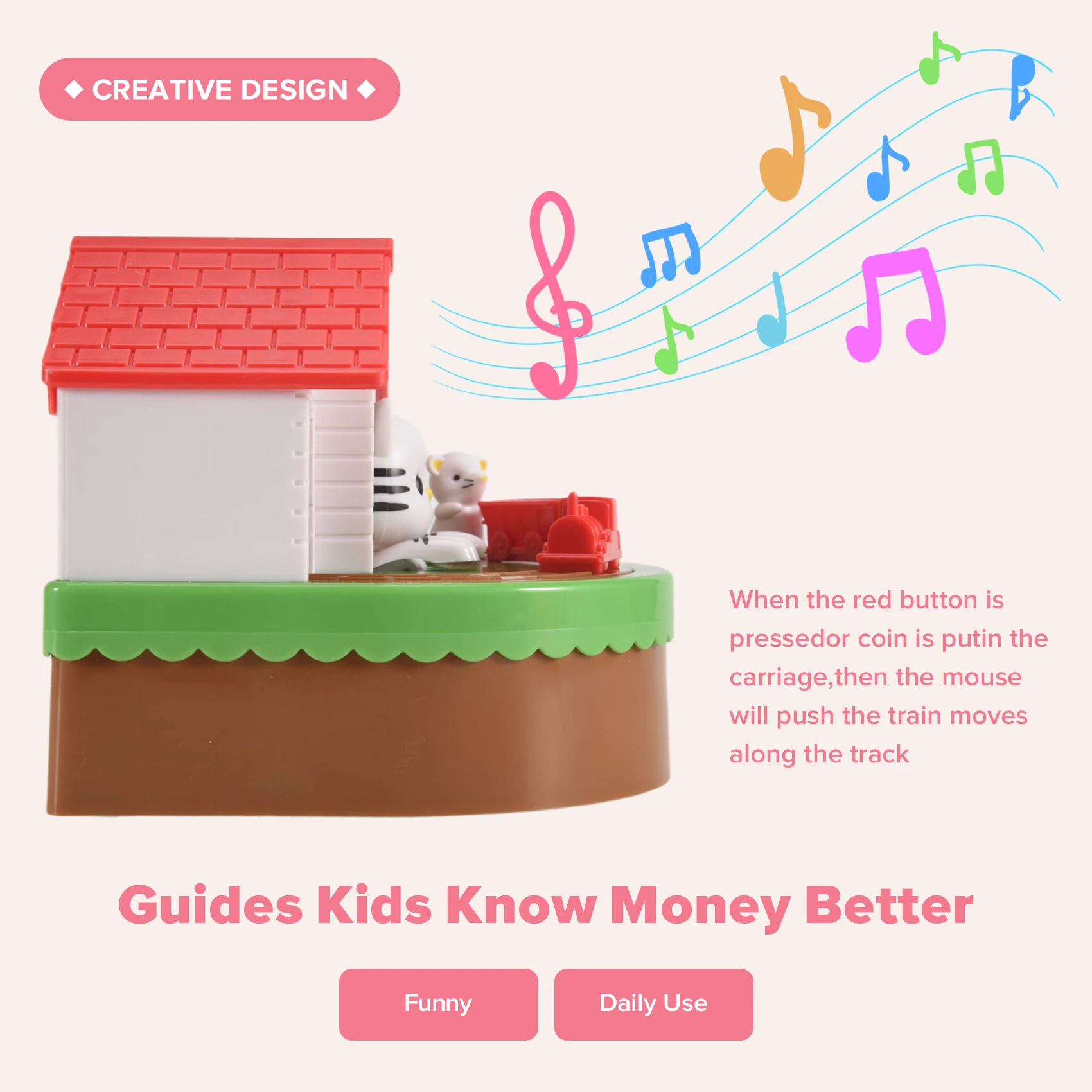 子供用貯金箱、電子猫ハウスコインバンク猫とマウスの貯金箱自動的に盗む貯金箱貯蓄ボックス