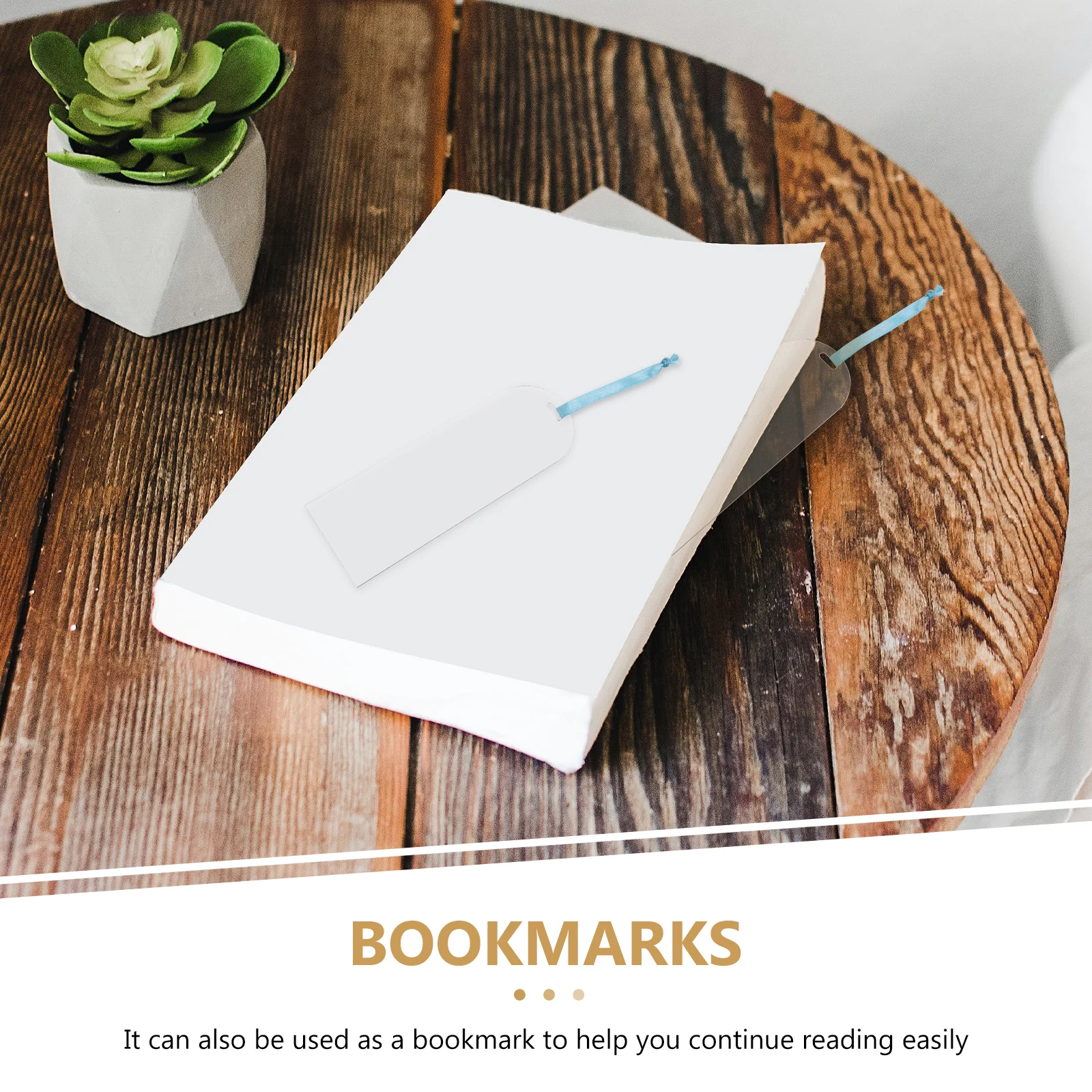 

10 Pcs Acrylic Bookmarks Blank Reading DIY Marker Lightweight Gifts Writers Readers Page Marker Book Label Student