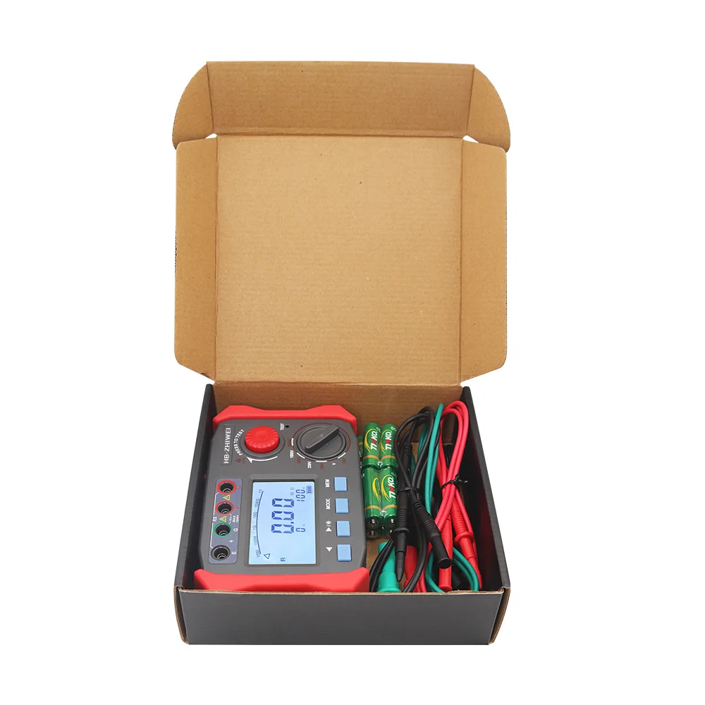 ZW3015 Insulation Resistance Tester 2.0V~1000V DC Voltage Tester with Data Storage 1 Year Warranty