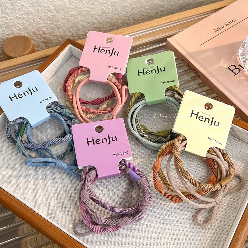 

Elastic Hair Tie Essential Seasonal Autumn Winter Colors Kit High Stretch Durable Comfortable for Daily Simple Ponytail Use