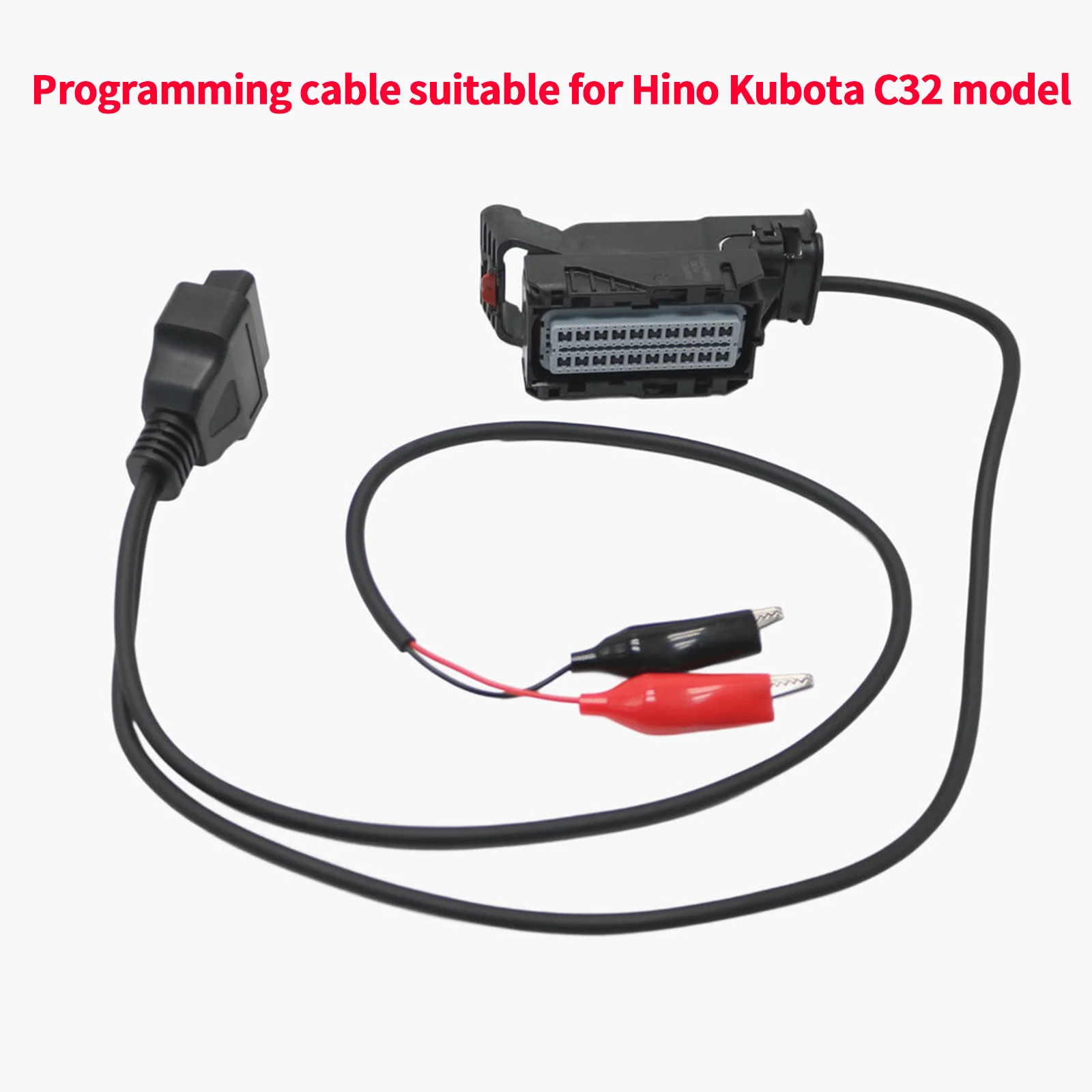 Cable de programación adecuado para el modelo Hino Kubota C32, compatible con el arnés de prueba de interfaz Python.
