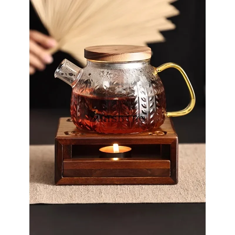 Solid wood boiled scented tea base surrounding furnace insulation candle stove baked tea leaves