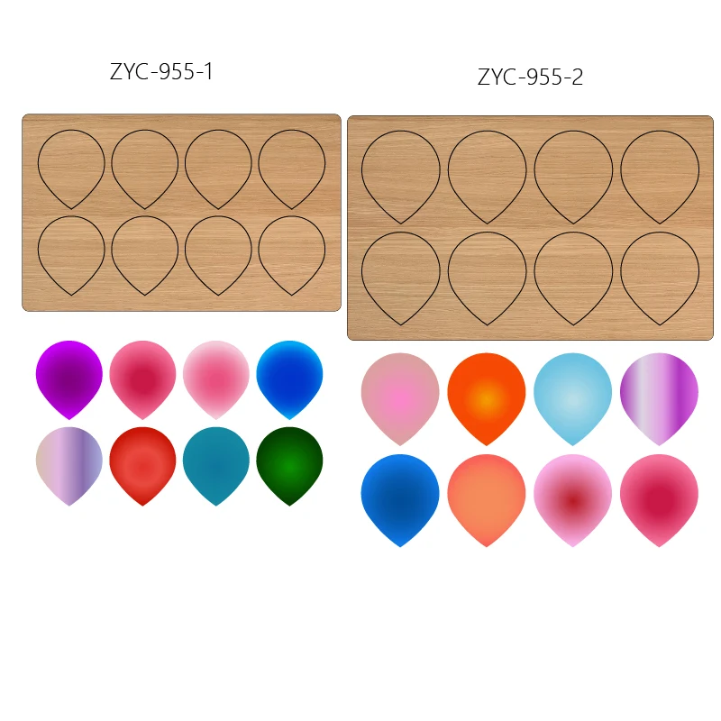 

ZYC-955 Earrings, Wooden Cutting Mold, Suitable for Die-Cutting Machines