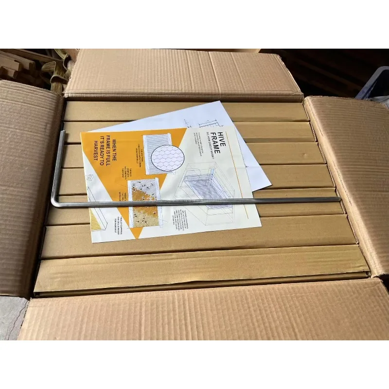 Factory Price Honey Outflow Bee Hive Complete Beekeeping Automatic Beehive Box with 7pcs Plastic Auto Frames