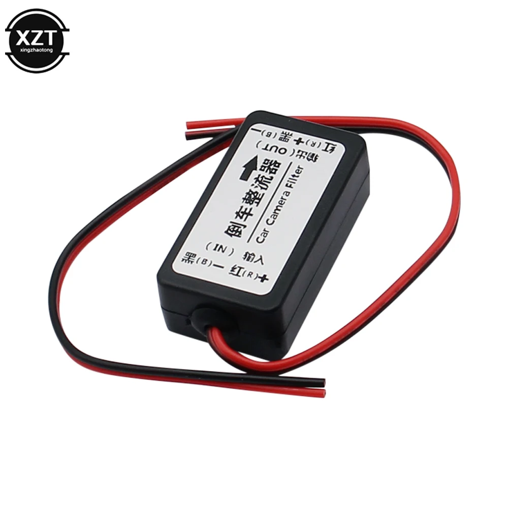 12V DC Power Car Rearview Camera Power Relay Capacitor Auto Car Camera Filter Relay Capacitor Filter Connector