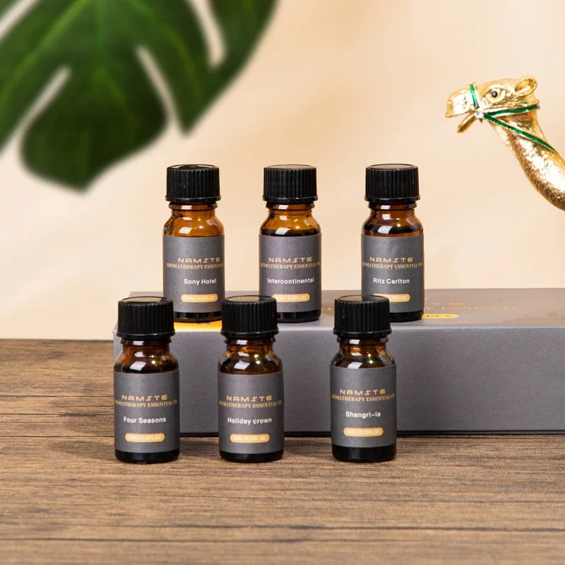 Car Air Freshener  6-Pack Premium  Fragrance Oils  Car Aromatherapy Machine Humidifier 10ML