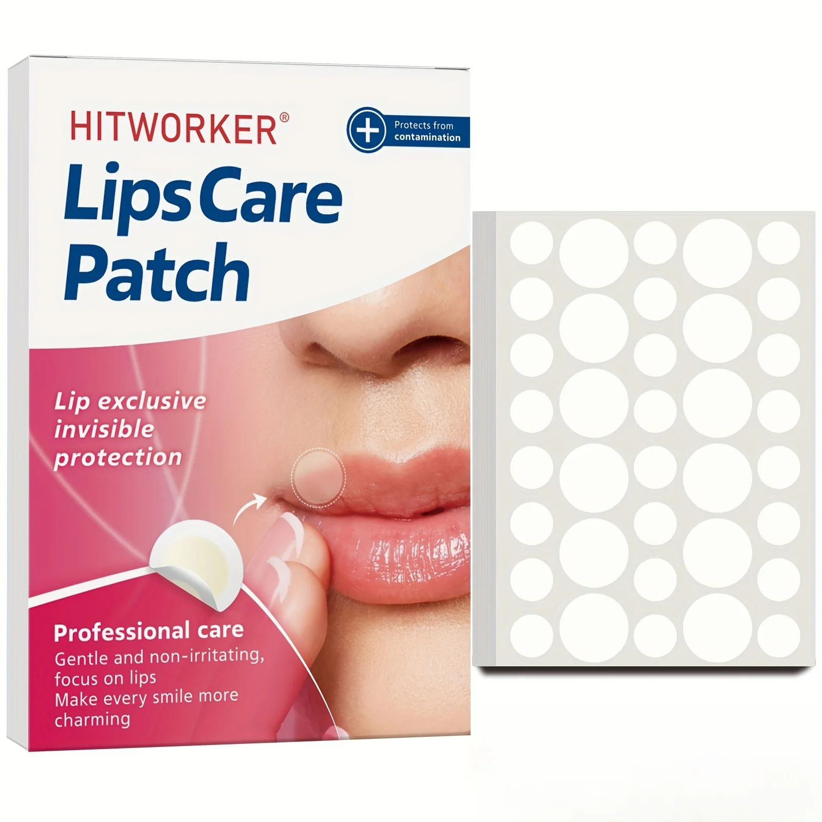 180/360/720 Stück unsichtbare Lippenpflegepflaster in Nude-Farbe, feuchtigkeitsspendende Reparatur für sanfte rosa Lippen, nicht reizend für empfindliche Haut