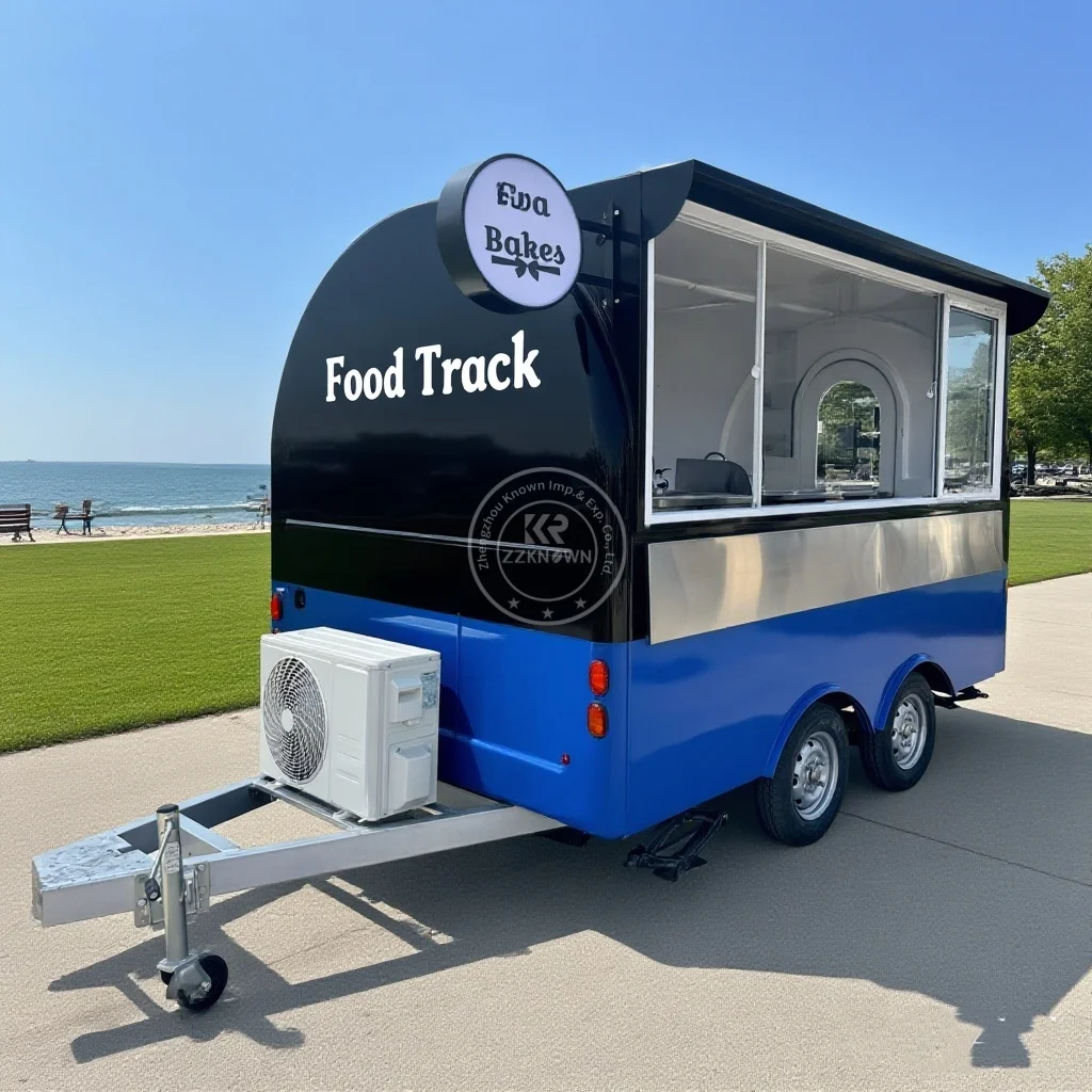 Camión de comida móvil para barbacoa, quiosco, carrito de taco y helado, tienda de maíz dulce, remolque pequeño de comida rápida, camión de comida a la venta