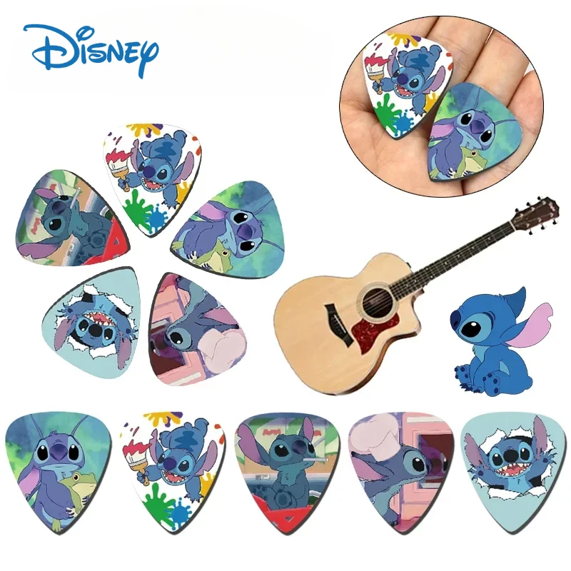 10 stks Disney Cartoon Stitch Gitaar Pick Akoestische Gitaar Bas Ukelele Levert Leuke Anime Instrument Gitaar Accessoires Geschenken