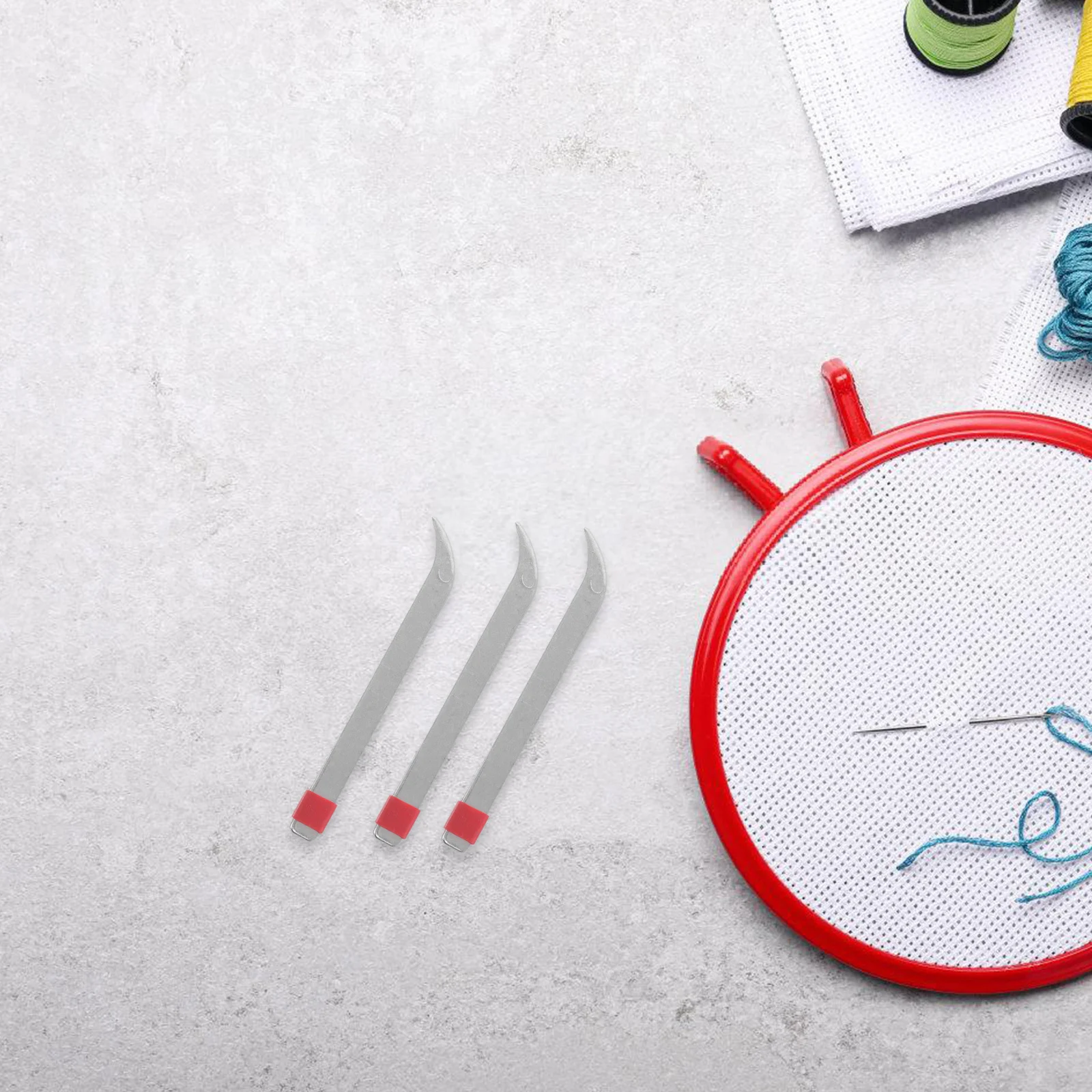 

10Pcs Needle Puller Tool Stainless Steel Manual Needle Remover for Hand Sewing Shoe Repair DIY Needlework Accessories