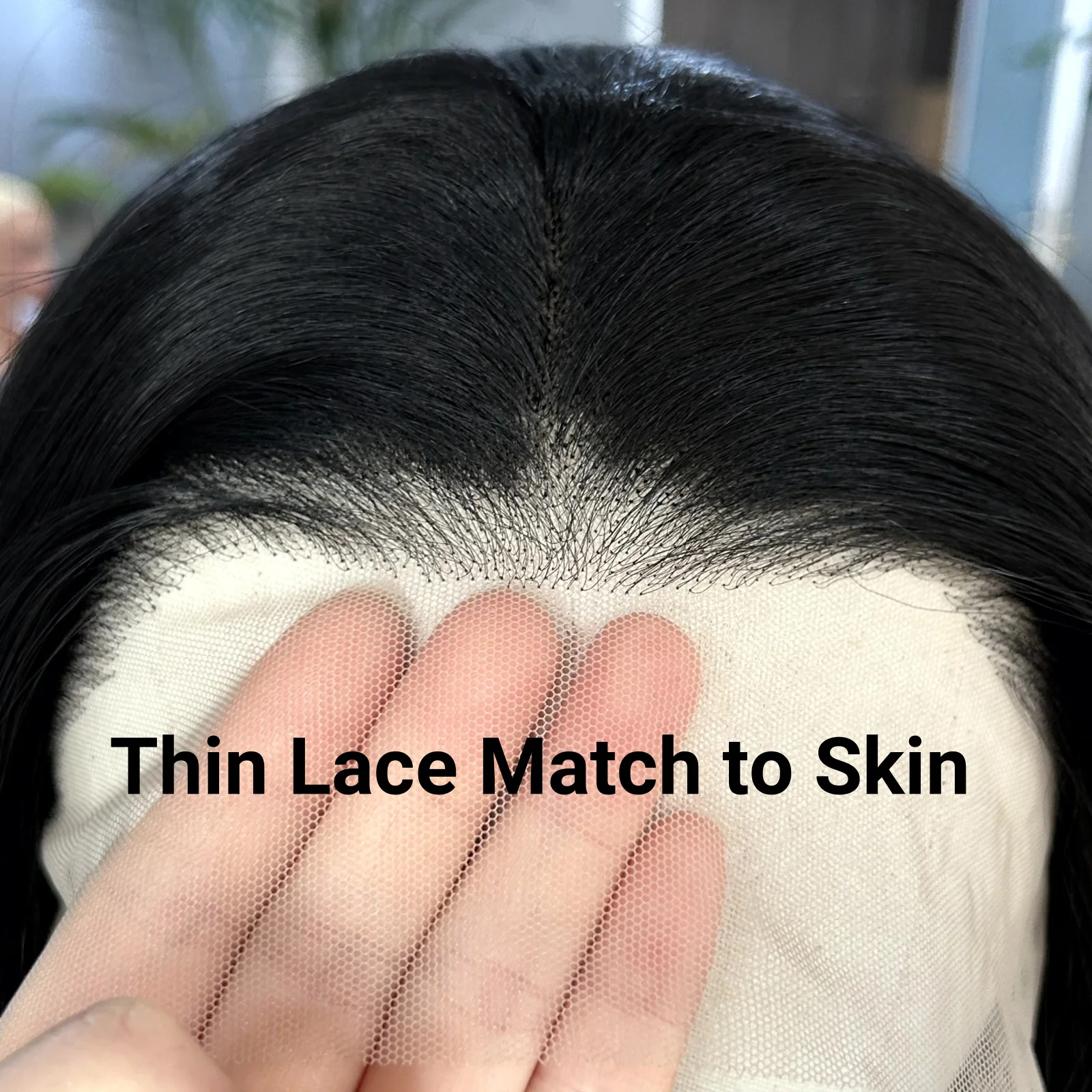 Wig Rambut Sintetis Model Body Wave Hitam Panjang 13X6 untuk Wanita, Free Part, Pre Plucked, Tanpa Lem, Keriting Bergelombang, untuk Sehari-hari, Pesta, Cosplay