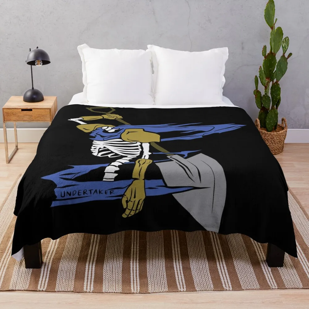 86 Eighty Six Shinei Nouzen Shin Undertaker Juggernaut Mark Headless Skull Throw Blanket Large Beach Winter beds Blankets