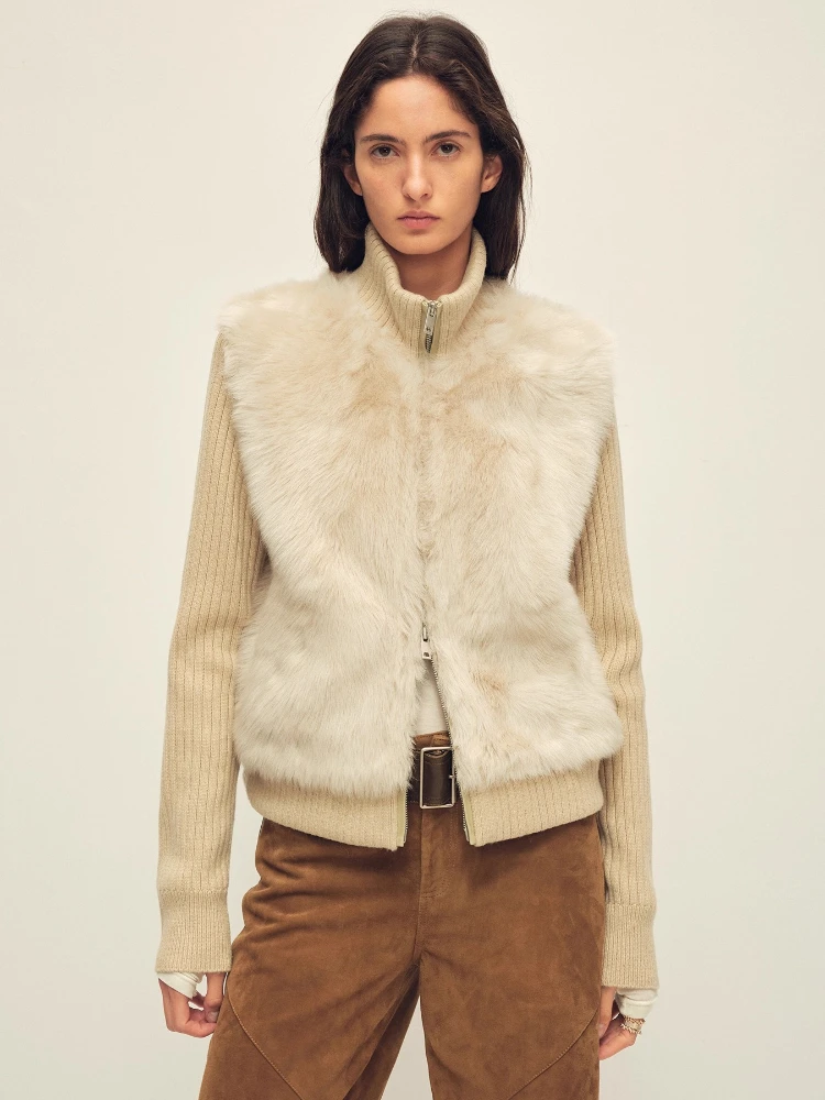 

Natural Toscana Lamb Fur Jackets Women Simple Detachable Knitted Long Sleeve Design Short Winter Genuine Leather Real Fur Coat