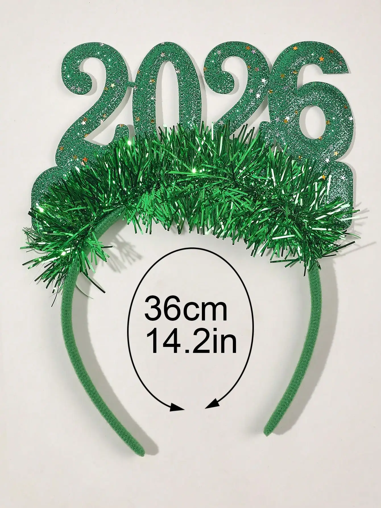 2026 السنة الجديدة عقال للحفلات الاطفال بريق إكسسوارات الشعر مضحك صور الدعائم عيد الميلاد الديكور 2026 هدايا عيد للنساء