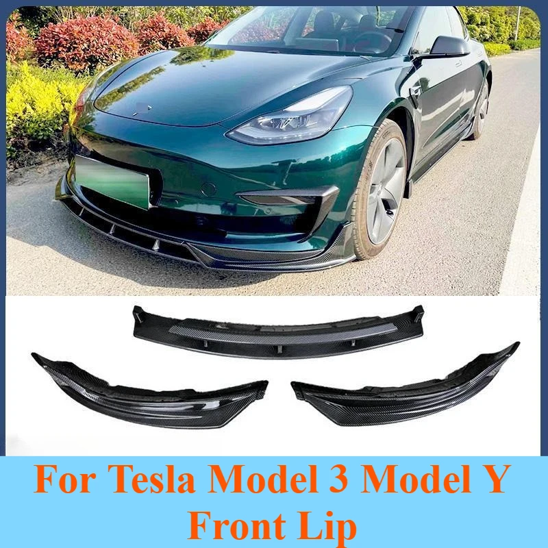 

Для Tesla Model 3 Model Y, передний спойлер для губ, комплект кузова, защита переднего и заднего бампера, боковая юбка, аксессуары для внешней модификации