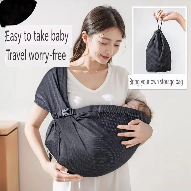 

New Portable Baby Sling Front-carrying Portable Newborn Mini Sling, Single-shoulder Baby Breathable Carrier