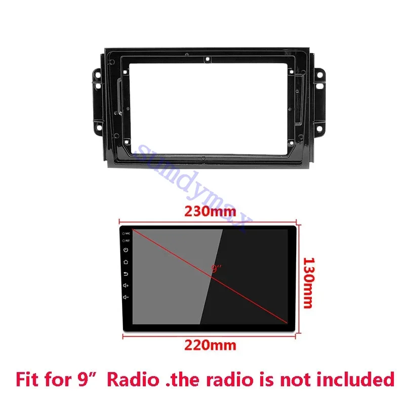 9inch 2din Car radio Frame Adapter cable For  CHERY TIGGO 3 3x 2016+  Android Big Screen Audio Dash Fitting Panel Kit