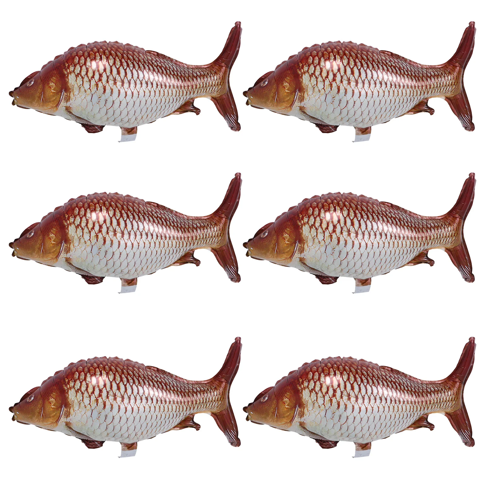 

10Pcs Realistic Carp Fish Balloons Aluminum Foil Party Decor Birthday Celebrations Underwater Theme Fish Balloons