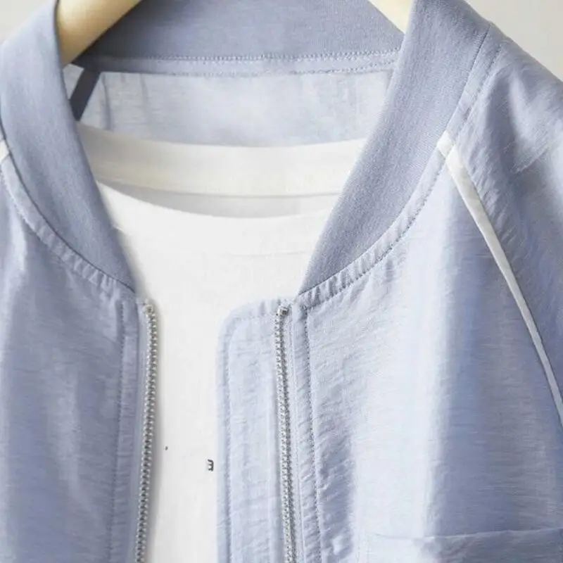 Hot 2026 Spring Autumn Women Lightweight Breath Jacket Sunscreen Tops Fashion Versatile Simple Casual Loose Short Outerwear view 5