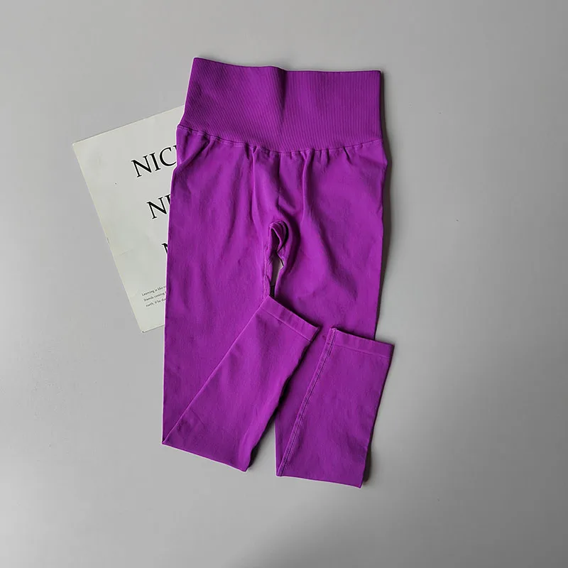 Hochtaillierte, bauchstraffende Fitnesshose mit Pfirsich-Po-Effekt, uneingeschränkte Bewegungsfreiheit beim Radfahren und Pilates, hautfreundliche, hochelastische Yoga-Leggings – Detail 3