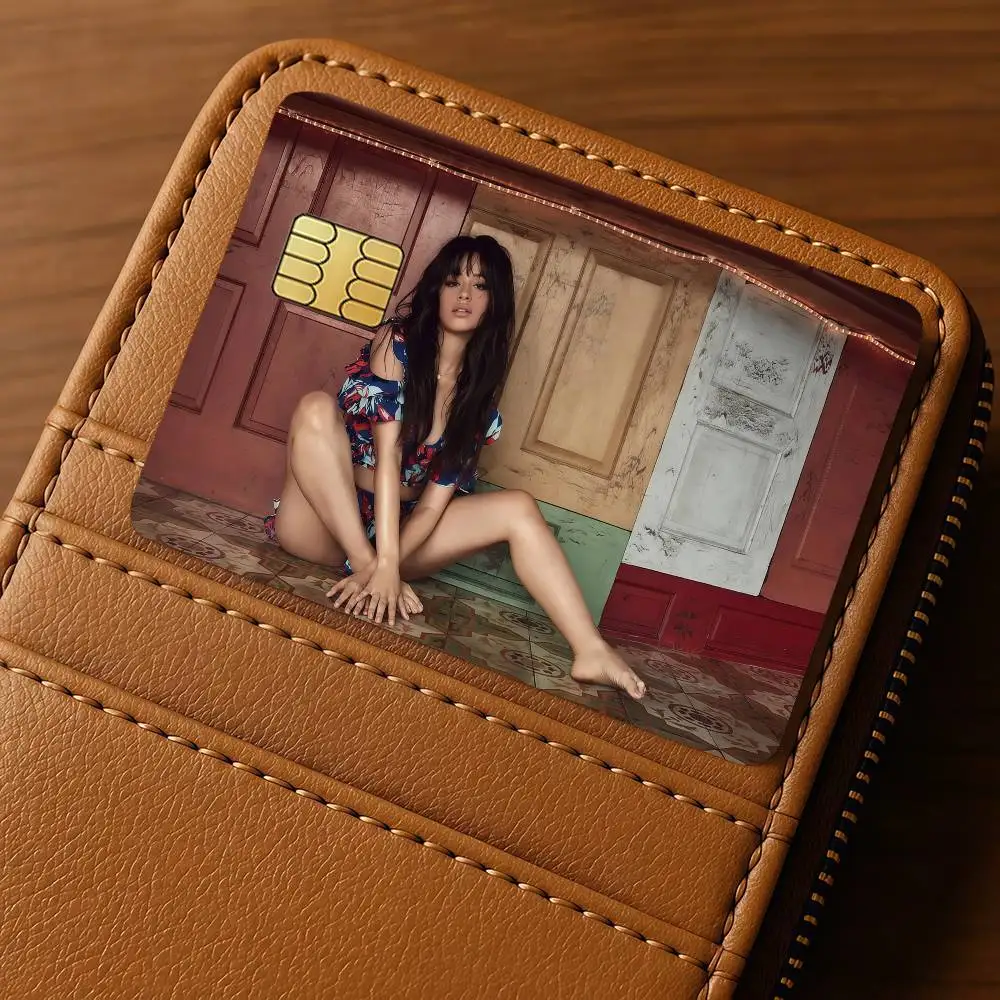 Singer C-Camila C-Cabello Credit Skin Cover Card Stickers 4PCS Film Bus Pass Front Decoration Bank Debit Waterproof