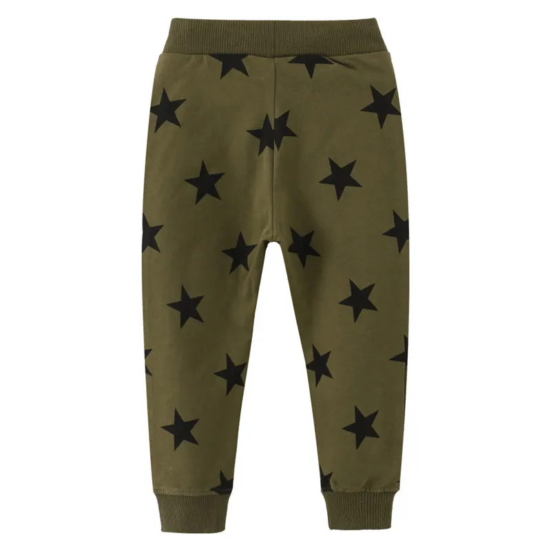 Jumping Meters New Arrival Children\'s Stars Sweatpants Boys Girls Long Trousers Drawstring Baby Autumn Spring Costume Kids Pants