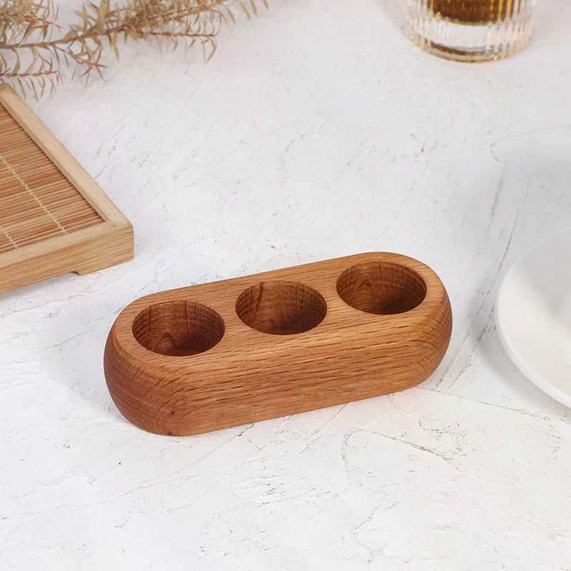 رف تخزين الزيوت العطرية لتدليك السبا، حامل عرض من الخشب الصلب، منظم مستحضرات التجميل لزجاجة زيوت التدليك 15 مل