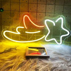 Meteor shape neon lamp custom-made for the bedroom decoration room birthday party atmosphere lamp to create the atmosphere