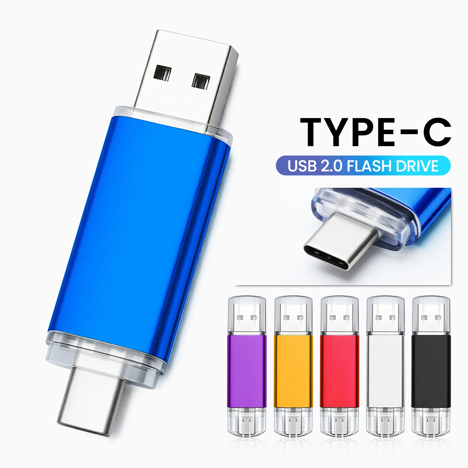 New Hight Quality USB Flash Drive 64GB 128GB  Pendrive 4GB Color Memory Stick Real Capacity U Disk Cle Usb 8GB 32GB U Disk