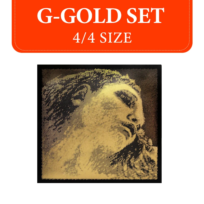 PIRASTRO EVAH PIRAZZI GOLD Vioolsnarenset 4/4 formaat Synthetische kern Medium spanning Verkrijgbaar in G-goud/G-zilver