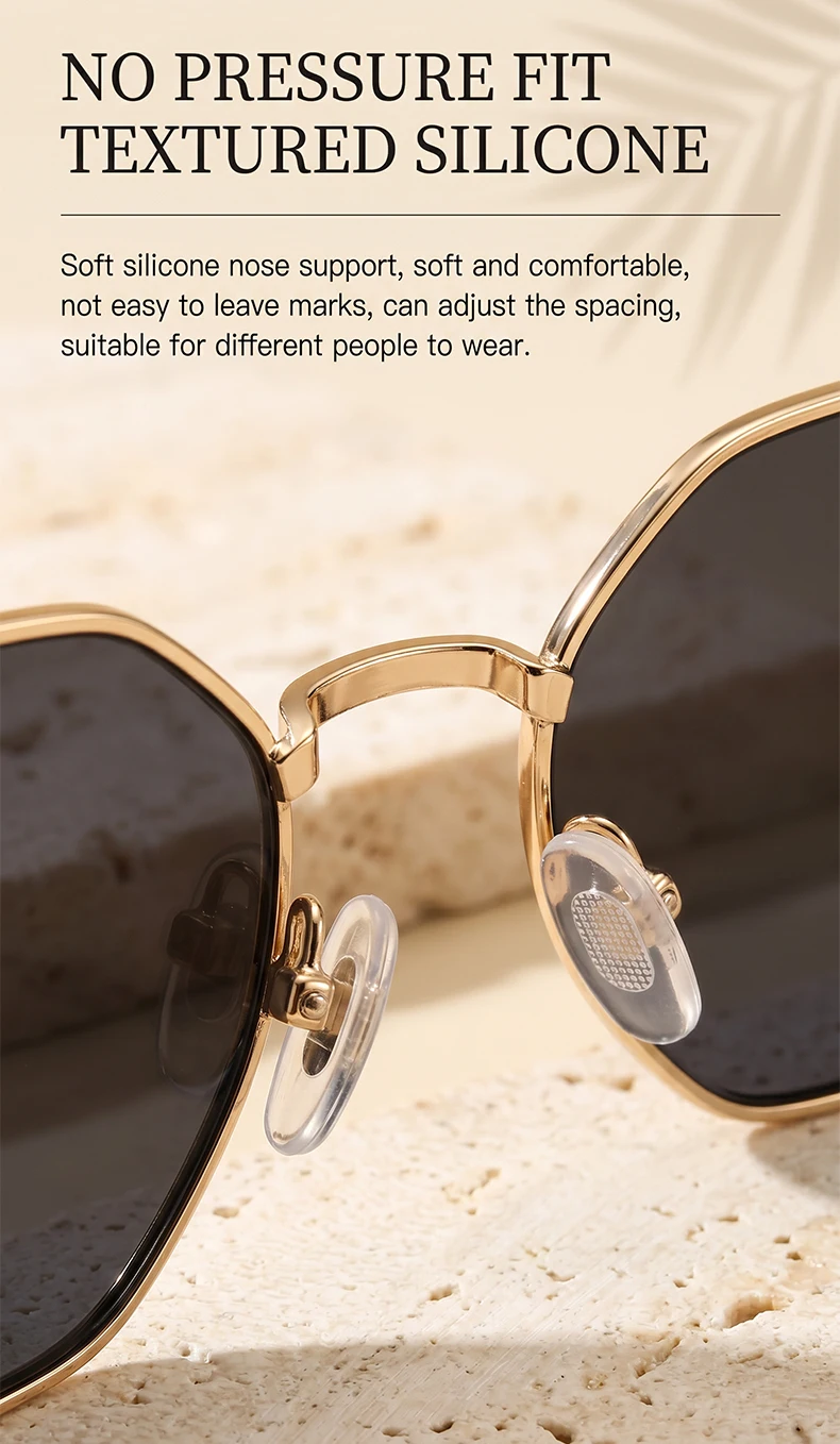 Achteck Vintage Sonnenbrille Frauen mit Kette Luxusmarke sexy quadratische Sonnenbrille für Damen Punk Brillen Sonnenbrillen uv400 – Detail 9