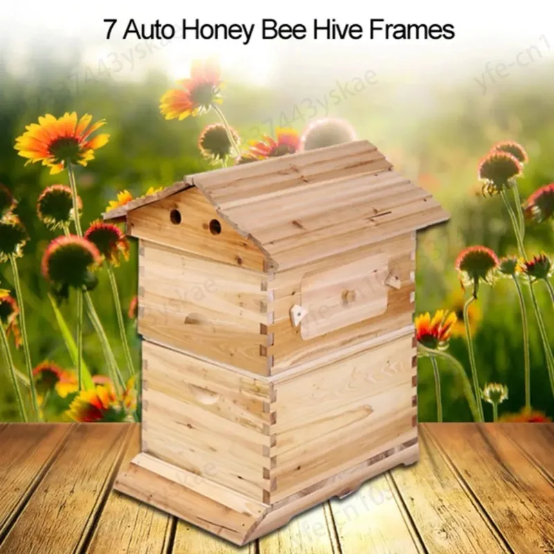 Beehive Boxes Automatic Wooden Beehive House Self Honey Harvesting System Beehive Bees Box Beekeeping Tools Beekeeping Equipment