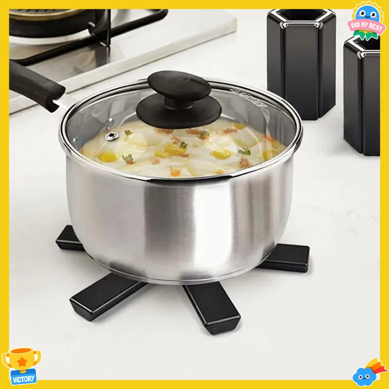 وعاء حصيرة طبق تحديد الموقع كوستر للطي العزل الحراري ارتفاع درجة الحرارة الأواني والمقالي أدوات المطبخ #5