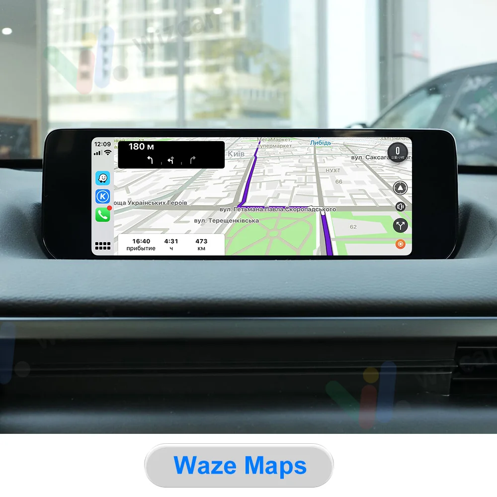 For MAZDA CX50 CX5 CX30 WIZCAR M1 Mini | Wireless Android Auto Google Waze Maps Spotify Music Navigation For Android Phone Use