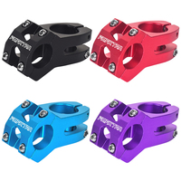 25.4mm Short Handlebar Stem Aluminum Alloy Road Bike Stem MTB Bike Handlebar Stem for Most Bicycle Road Bike MTB BMX Fixie Gear