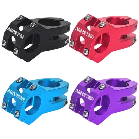 Attacco manubrio corto da 25,4 mm Attacco manubrio bici da strada in lega di alluminio Attacco manubrio bici MTB per la maggior parte delle biciclette Bici da strada MTB BMX Fixie Gear