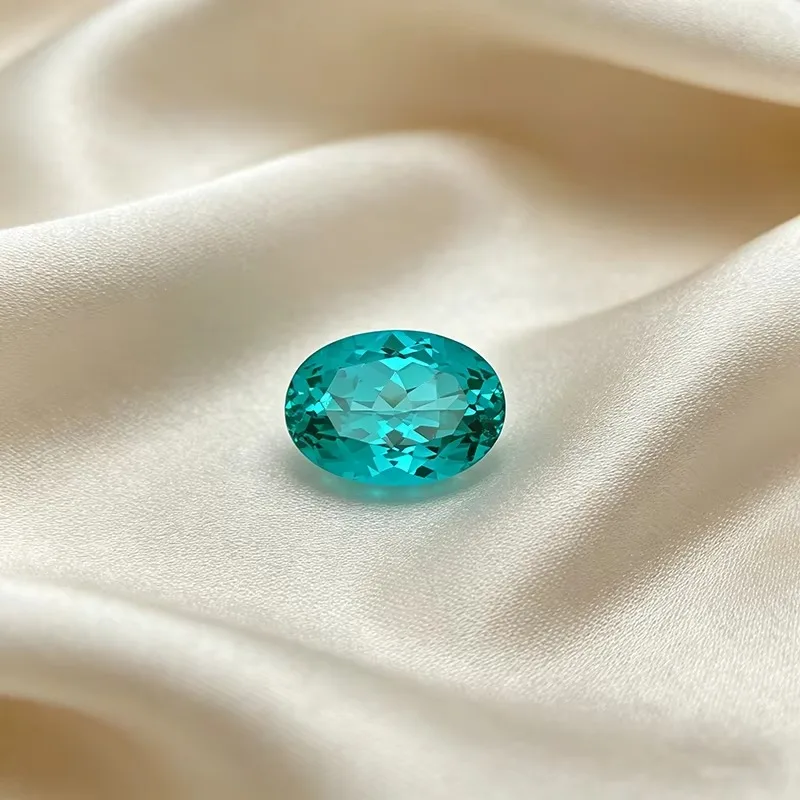 Par-Lab Grown Paraiba Gemstone Oval Shape Loose Gemstones For Jewelry Setting Multi Shapes Available Heart Emerald Cushion Marqu